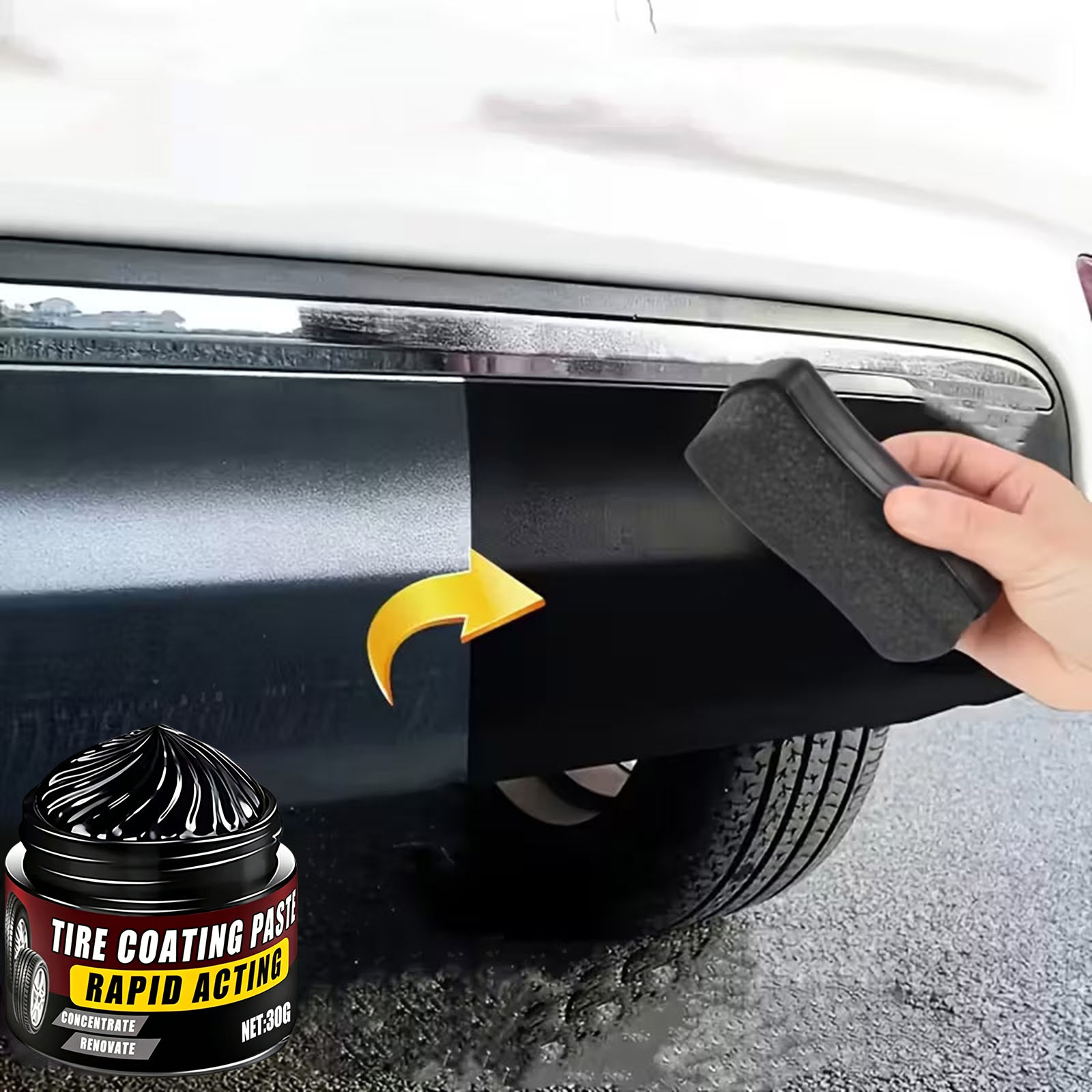 Tire Coating UV Protection Car - огляд і ціна Trim Restorer Plastic